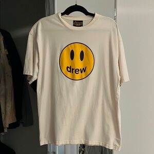 Drew House Cream and Yellow Graphic Tee Short Sleeve